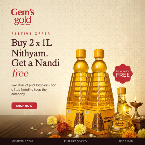 Nithyam Lamp Oil (Buy 2x1L and get 250ml free)