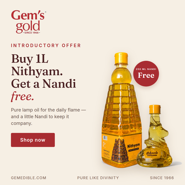 Nithyam Lamp Oil (Buy 1L and get 250ml free)