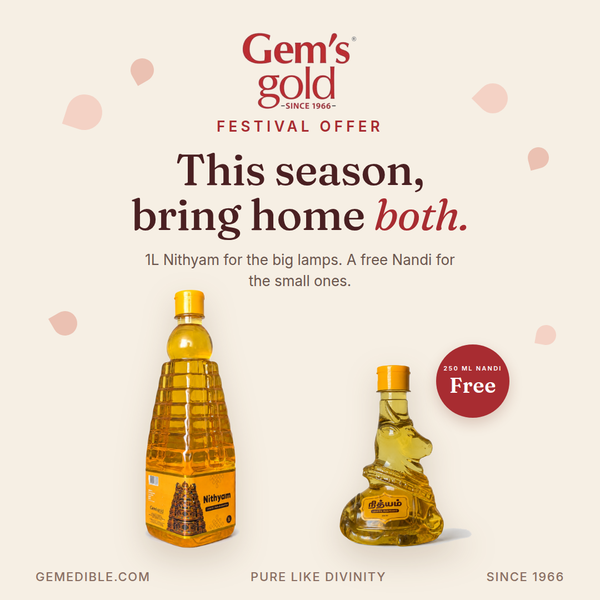 Nithyam Lamp Oil (Buy 1L and get 250ml free)